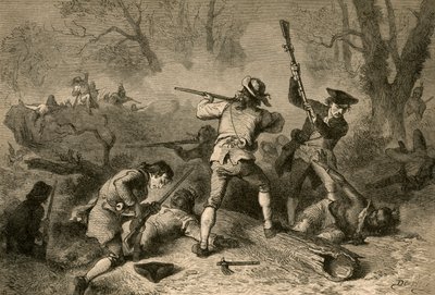 1877年与西南边境的印第安人发生冲突。 作者 Albert Bobbett