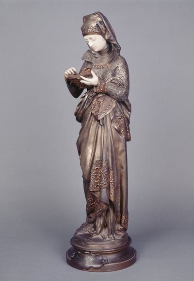 读者（象牙和青铜雕塑） 作者 Albert Ernest Carrier Belleuse