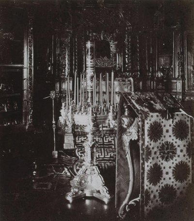 在彼得大帝的小木屋里的小教堂，1872年 作者 Albert Felisch