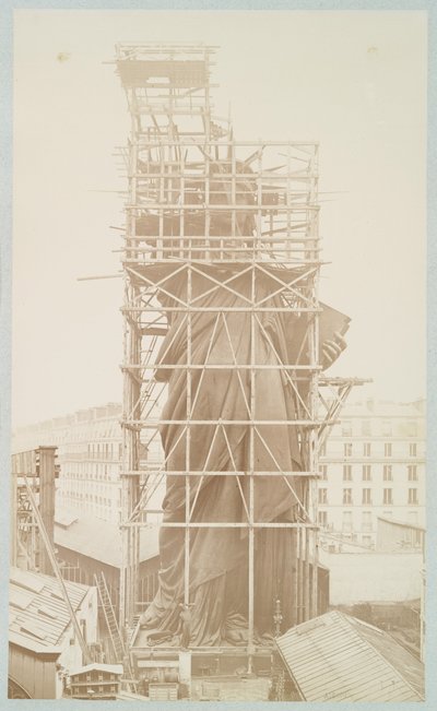 自由女神像的集合，巴黎，1883年 作者 阿尔伯特·费尼克