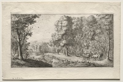 森林边界的道路 作者 阿尔伯特·弗拉芒（Albert Flemish）