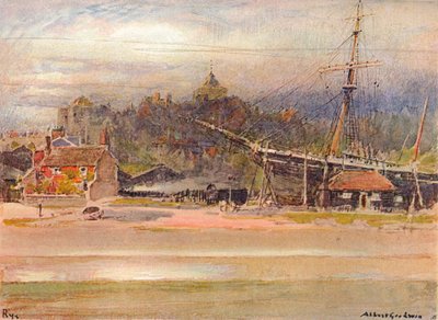 造船厂，拉伊，1910年 作者 阿尔伯特·古德温