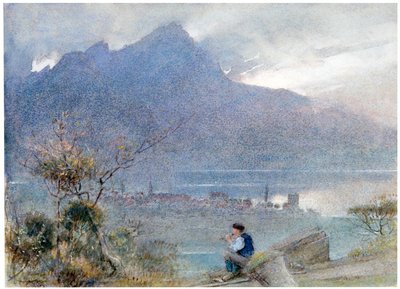 瑞士斯坦斯塔德和皮拉图斯》，约1865-1932年。                                  作者 阿尔伯特·古德温