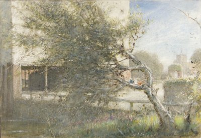 Sturry Nr坎特伯雷，约1860年-1932年（纸上的水彩和人体彩绘） 作者 阿尔伯特·古德温