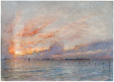 威尼斯的泻湖》，1910年 作者 阿尔伯特·古德温