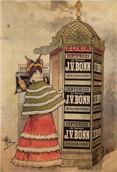 JV波恩博士的长生不老药牙膏，1893年 作者 阿尔伯特·纪尧姆