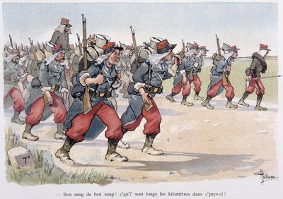 Regiment en Marche - 阿尔伯特纪尧姆（1873-1942）的“军事专辑”，约。 1900 作者 阿尔伯特·纪尧姆