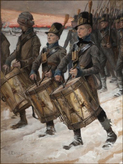 1892年3月，波里的波里军团海军陆战队 作者 阿尔伯特·古斯塔夫·阿里斯蒂德·埃德尔费尔特