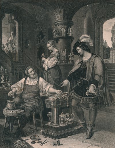 戈德史密斯女儿，c1850 作者 阿尔伯特·亨利·佩恩