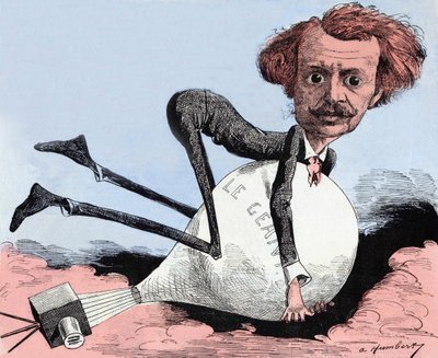 纳达尔的漫画，作者是阿尔伯特-亨伯特（1835 - 1886）。 作者 阿尔伯特·洪伯特