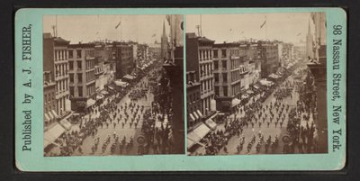 共济会大游行的即时美景，1875年6月24日 作者 阿尔伯特·费舍尔
