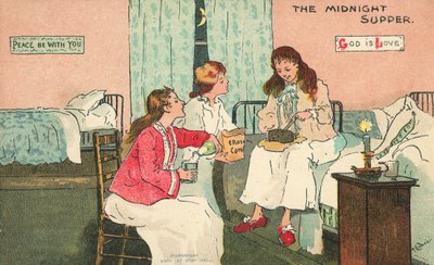The Midnight Supper (colour litho) 作者 Albert Jnr。鲁多维奇