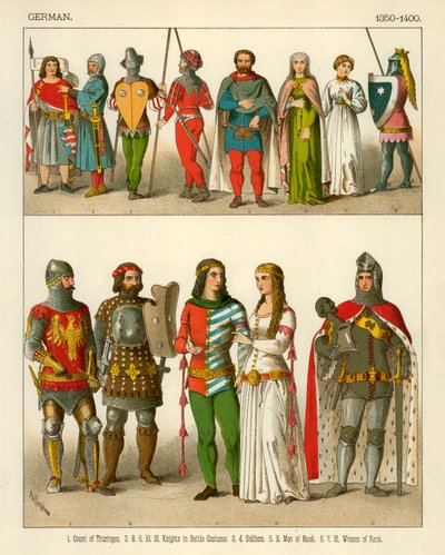 德国服装1350-1400 作者 Albert Kretschmer