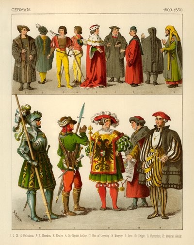 德国服装1500-1550 作者 Albert Kretschmer