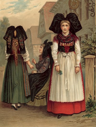德国服装，Elsass Geispolsheim 作者 阿尔伯特·克莱奇默