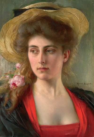 Elegante（面板上的油） 作者 Albert Lynch