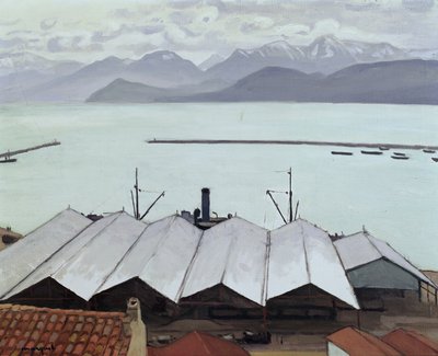 Bougie，阿尔及利亚港（布面油画） 作者 阿尔伯特·马尔凯
