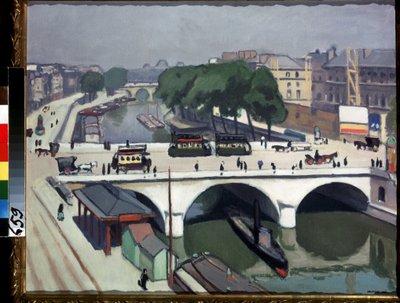 “巴黎的圣米歇尔桥和奥古斯丁码头”（Saint-Michel Bridge in Paris. Quai des Grands-Augustins）。 皮埃尔·阿尔伯特·马尔凯（Pierre Albert Marquet，1875-1947 年）绘画（野兽派）1908 年布面油画。 莫斯科，普希金博物馆 作者 阿尔伯特·马尔凯