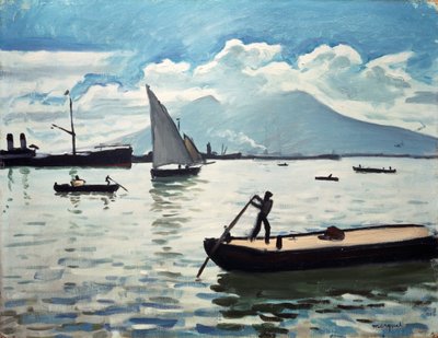 那不勒斯湾，1909年。 作者 阿尔伯特·马尔凯