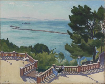 露台，勒埃斯塔克 作者 Albert Marquet