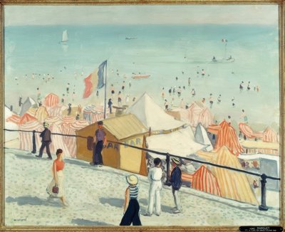 夏天，Les Sables d&39;Olonne海滩 作者 阿尔伯特·马尔凯