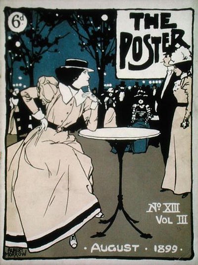 海报》封面，第三卷，第13期，1899年8月（彩色平印）。 作者 阿尔伯特·莫罗