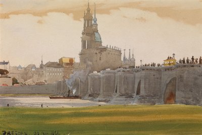 德累斯顿景观，1898年 作者 阿尔伯特·尼古拉耶维奇·贝诺瓦