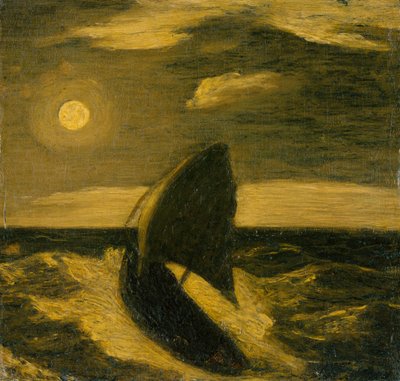 海上的辛劳，ca。 1880-85。 作者 阿尔伯特·平克汉姆·赖德