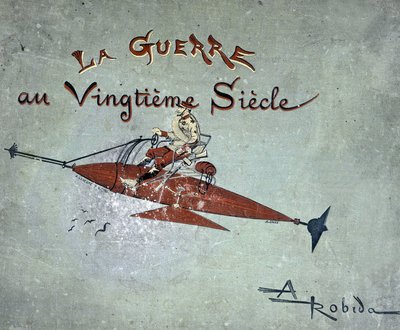 An airship - in “” the war in the twentieth century”” by Robida 作者 阿尔伯特·罗比达