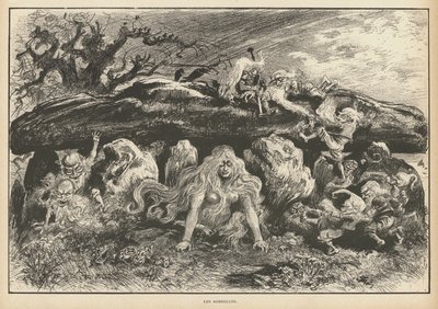 Korrigans，布列塔尼传说的灵魂（石版画） 作者 阿尔伯特·罗比达