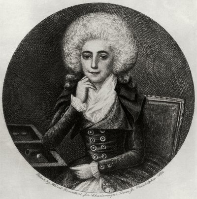 Marie-Madeleine Pioche de La Vergne 肖像（雕刻） 作者 阿尔伯特·罗森塔尔