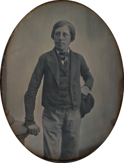 一个男孩的画像 作者 Albert Sands Southworth 和 Josiah Johnson Hawes