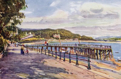 Grange-over-Sands (colour litho) 作者 阿尔伯特·伍兹
