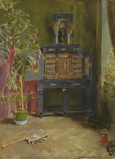 绿色房间，1882年 作者 阿尔伯特·冯·凯勒