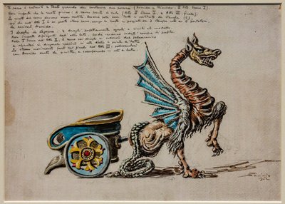 第二幕第一场和第三幕，舞台设备：罗西尼的《阿米达的战车》。 作者 安德里亚·迪基里科