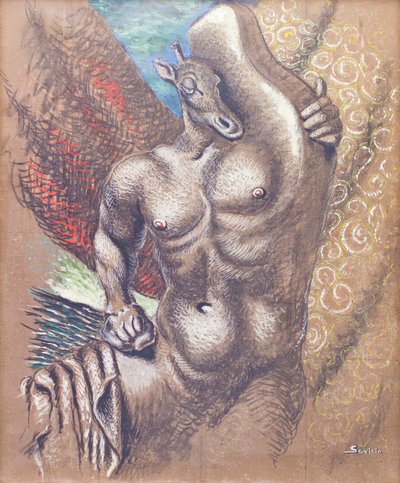 克里特岛 作者 阿尔贝托 (1891-1952) 萨维诺