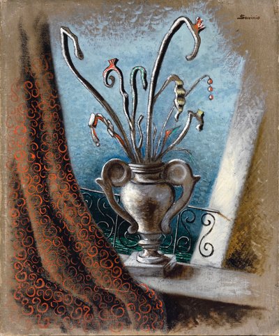 芙蓉（布面油画） 作者 安德里亚·迪基里科