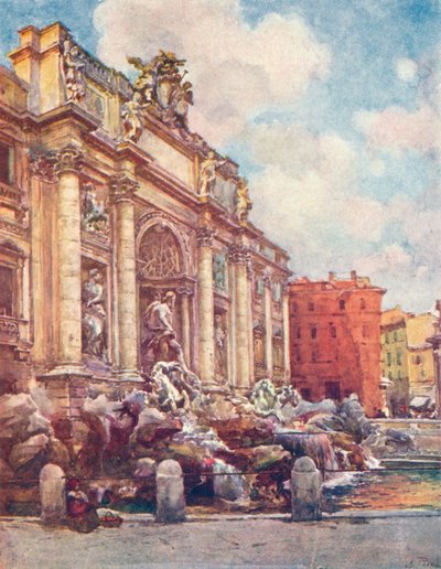 特莱维喷泉，1905年 作者 阿尔贝托·比萨