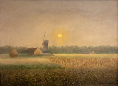 月光下的拉特姆的 Windmilla 作者 Albijn Van den Abeele