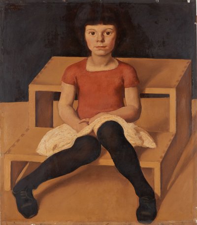 艾拉，艺术家的小女儿，1920年。 作者 阿尔宾·艾格·林茨