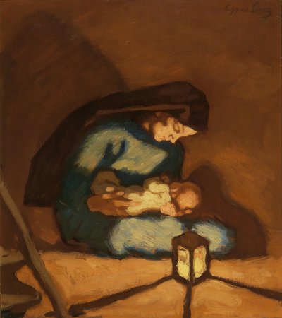 麦当娜，约1922年。 作者 阿尔宾·艾格·林茨