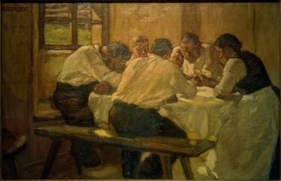 午餐（汤，II版） 作者 Albin Egger Lienz
