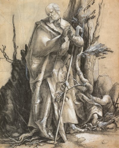 胡子圣徒在森林里，c。 1516 作者 阿尔布雷希特丢勒