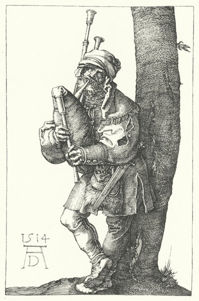 风笛手 作者 Albrecht（之后）Durer或Duerer