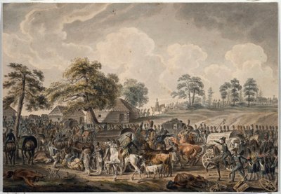 La Grande Armee traverse le fleuve Daugava (ou Dvina occidentale) le 24 juillet 1812（法国军队于 1812 年 7 月 24 日渡过道加瓦河 作者 阿尔布雷希特·亚当