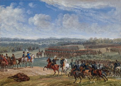 1812年7月26日上午，奥斯特罗夫诺附近的战斗，1855年。 作者 阿尔布雷希特·亚当
