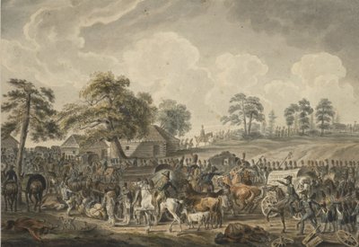 法国军队于1812年7月24日，1820年代中期越过道加瓦河 作者 阿尔布雷希特·亚当