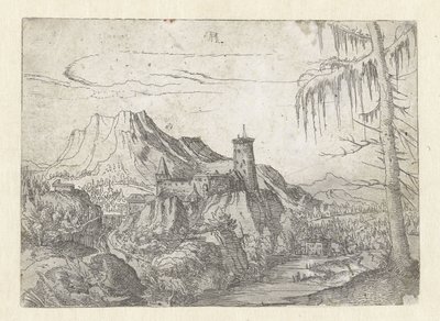 Albrecht Altdorfer-风景如画的大城堡 作者 阿尔布雷希特·阿尔特多夫（Albrecht Altdorfer）