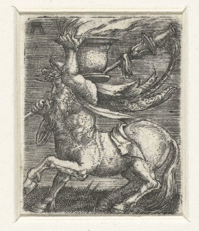 半人马提着火盆 作者 阿尔布雷希特·阿尔特多夫（Albrecht Altdorfer）