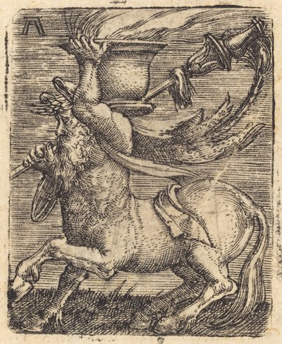 带花瓶的半人马 作者 阿尔布雷希特·阿尔特多夫（Albrecht Altdorfer）